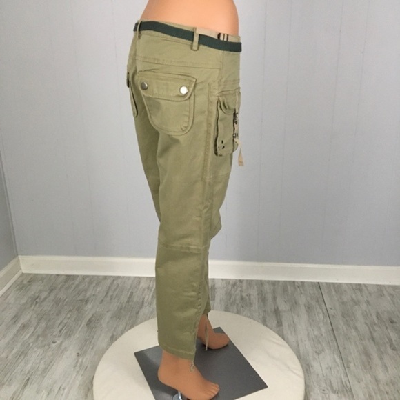 Zinc Utility Pants Khaki Green 7 Women’s Pockets - Picture 5 of 16